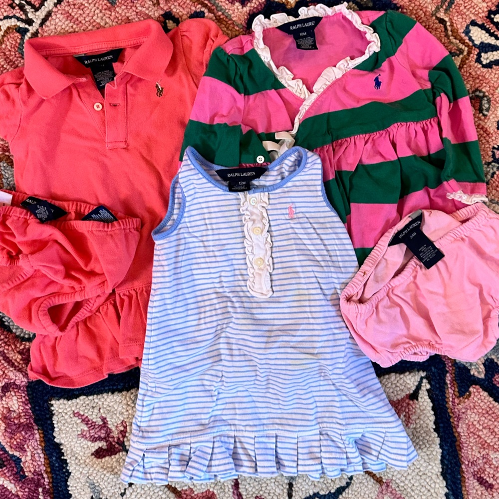 Ralph Lauren Striped Dress with Colorful Accents